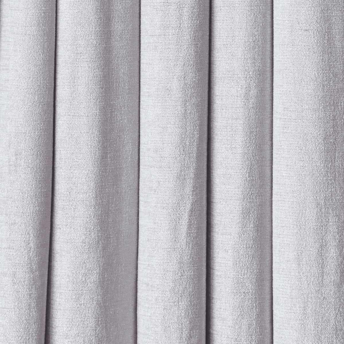 Chenille Silver Blackout Pencil Pleat Curtains Silver – image 3