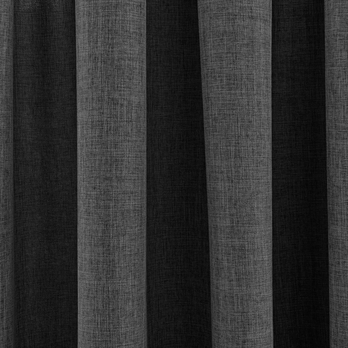 Vermont Charcoal Pencil Pleat Curtains Charcoal – image 3