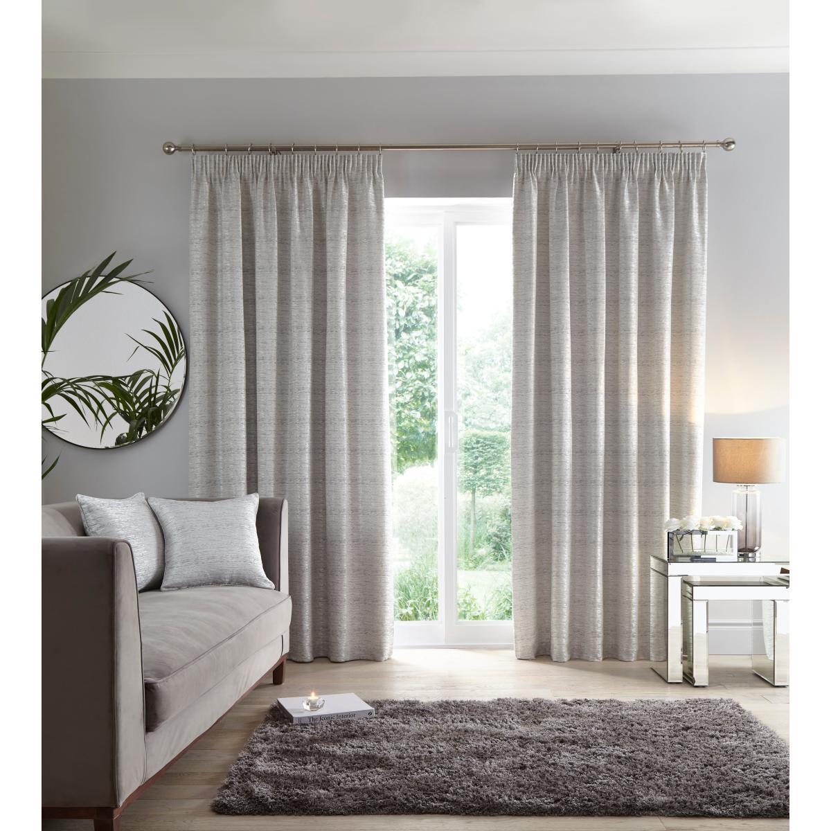 Molly White Pencil Pleat Curtains White – image 2