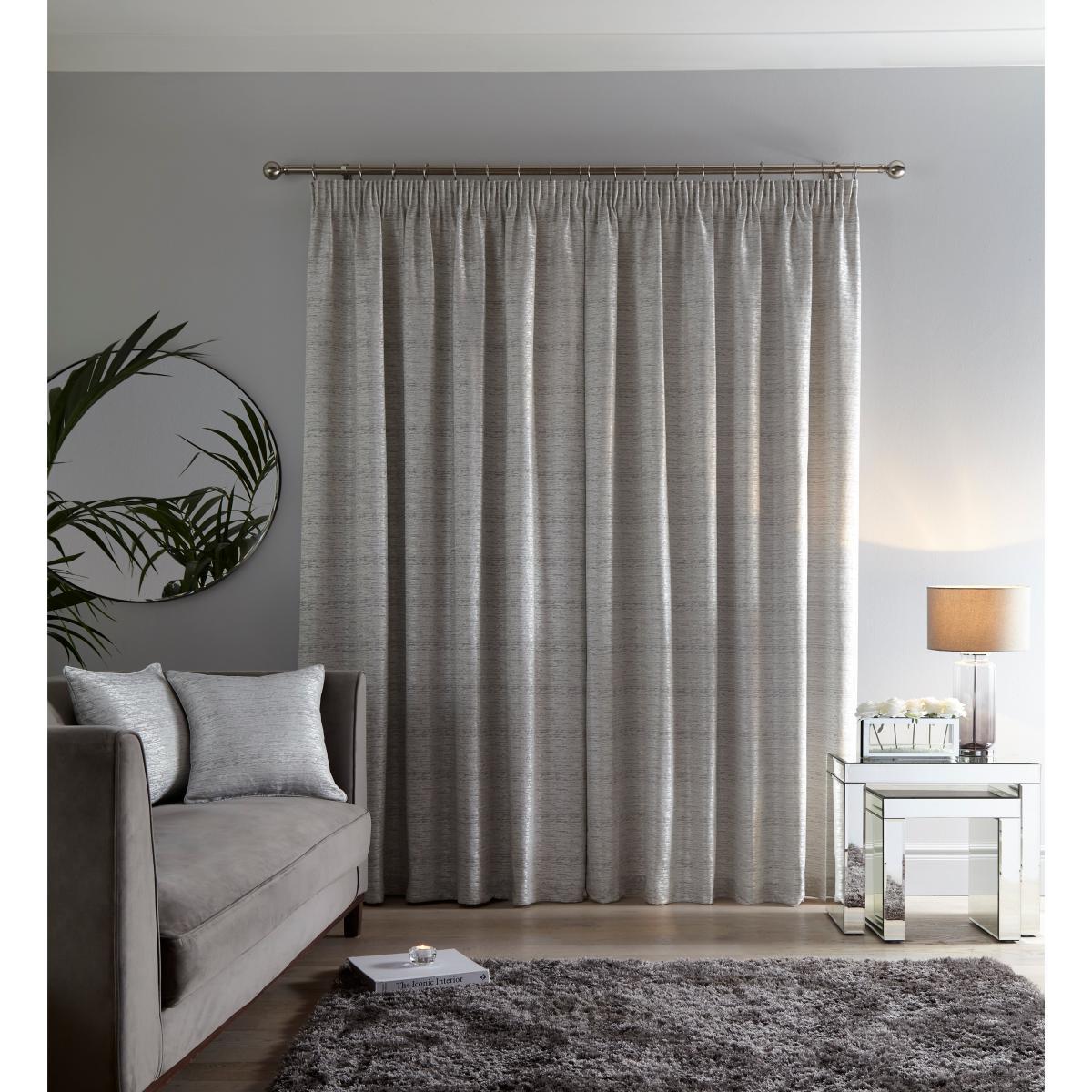 Molly White Pencil Pleat Curtains White – image 3