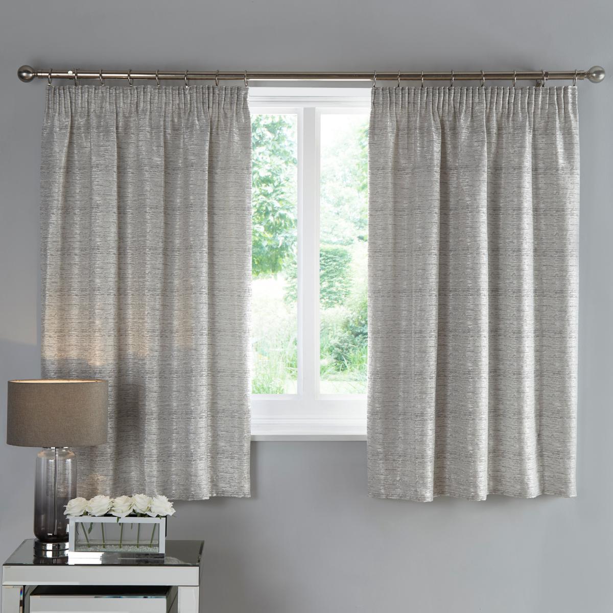 Molly White Pencil Pleat Curtains White – image 4