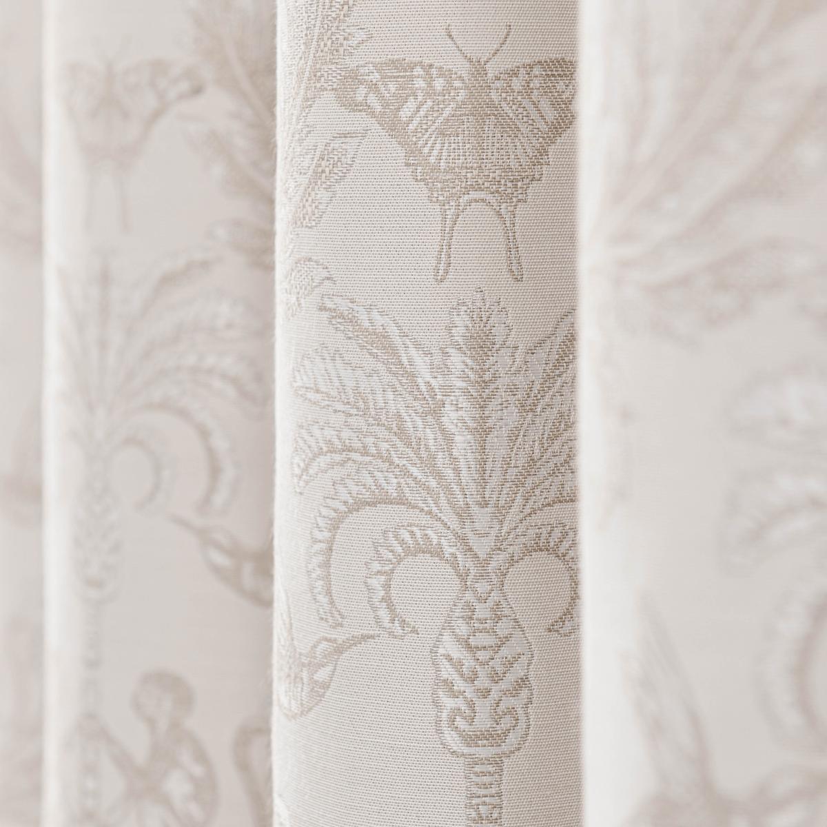 Zanzibar Pencil Pleat Curtains Natural Natural – image 3