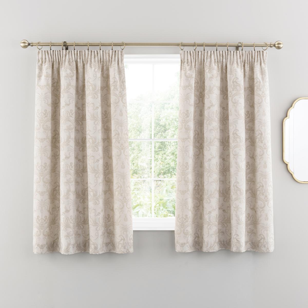 Zanzibar Pencil Pleat Curtains Natural Natural – image 5