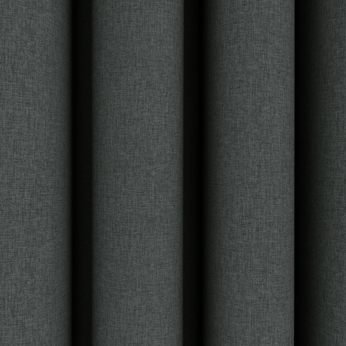 Berlin Charcoal Blackout Pencil Pleat Curtains Charcoal – image 3