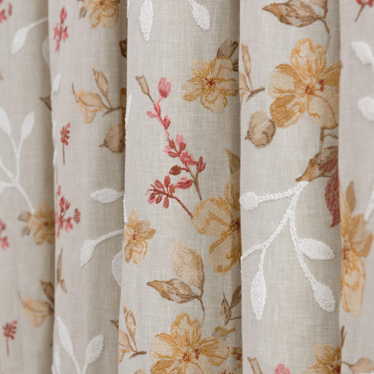 Jasmine Natural Pencil Pleat Curtains Natural – image 2