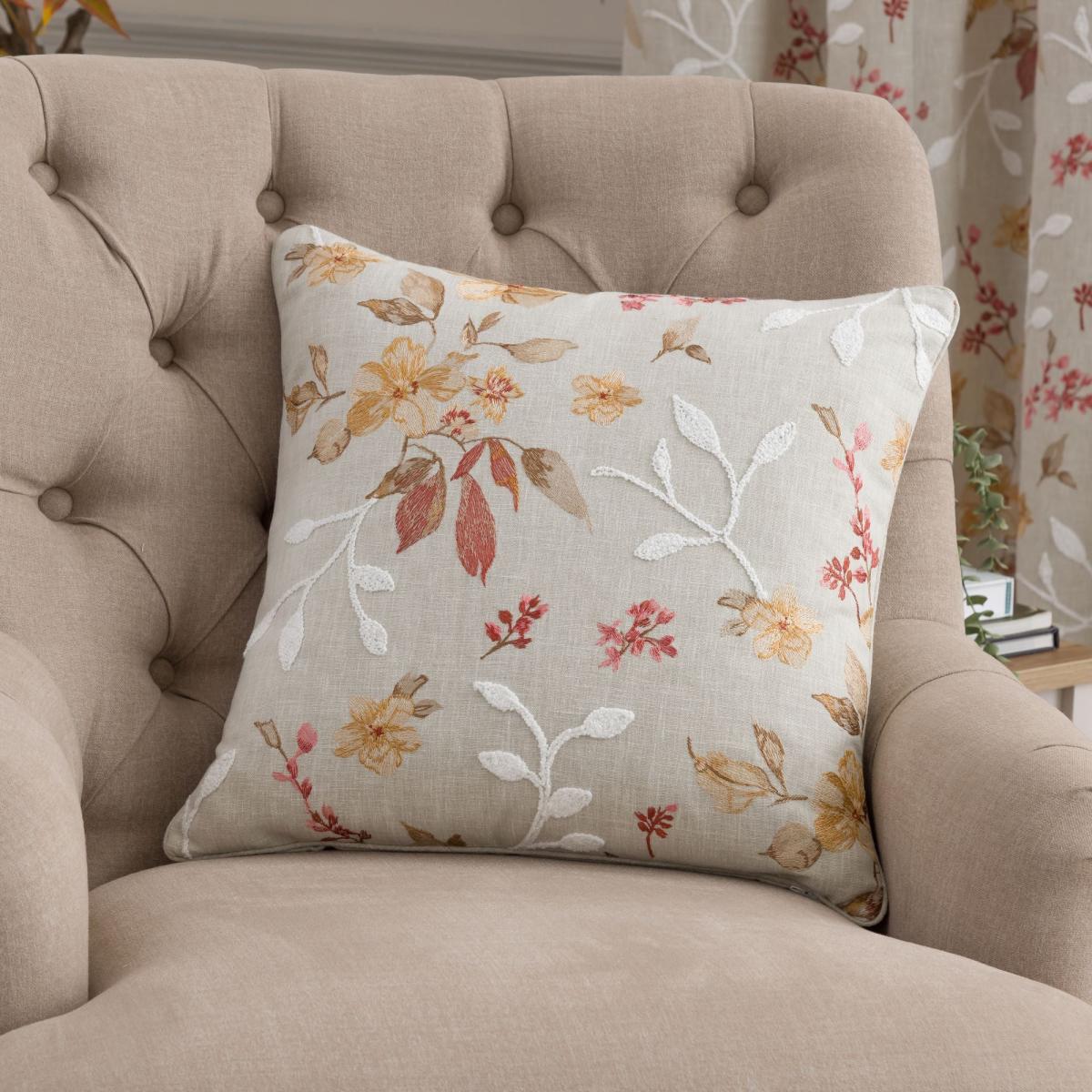Jasmine Natural Pencil Pleat Curtains Natural – image 6