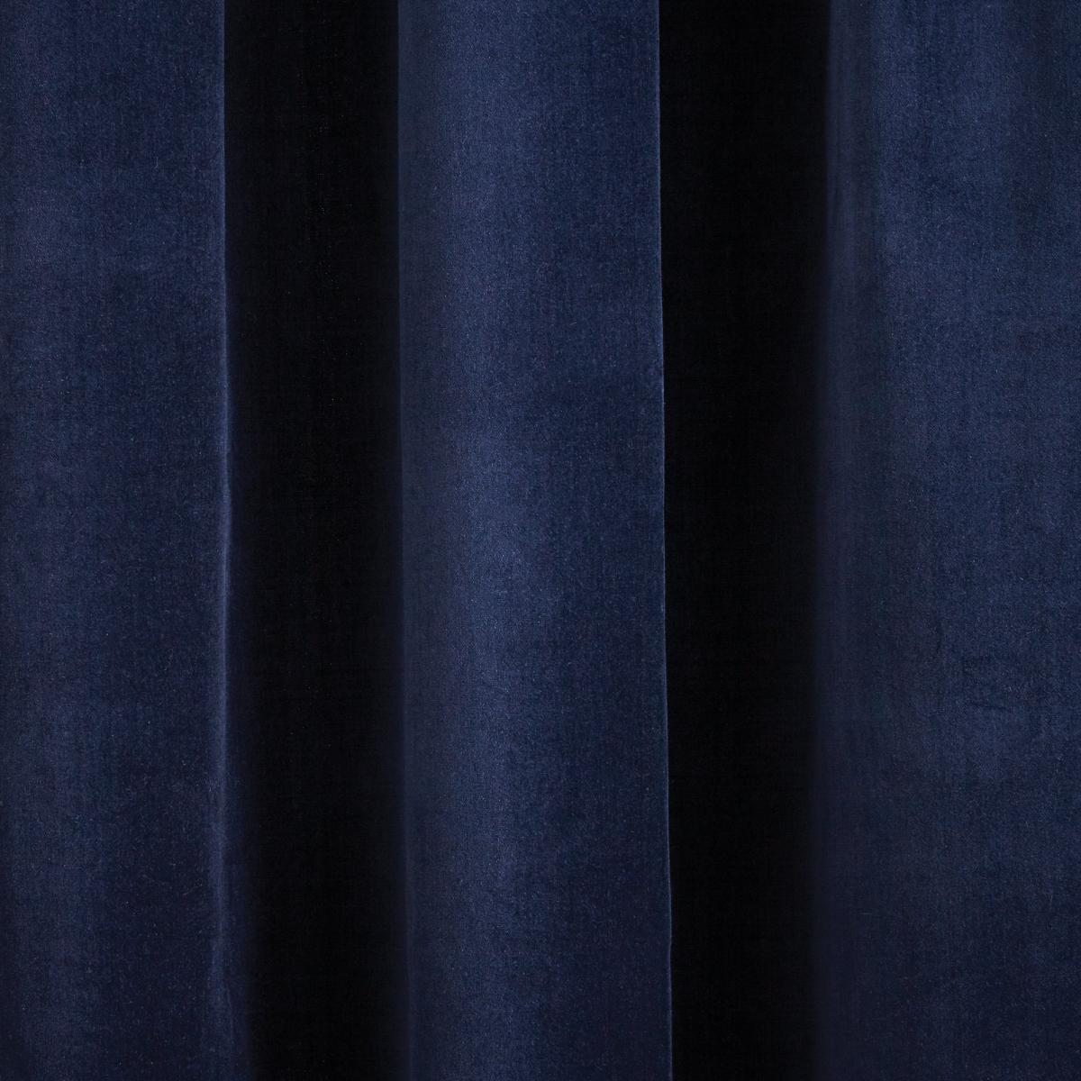 Peyton Indigo Pencil Pleat Curtains Blue – image 3