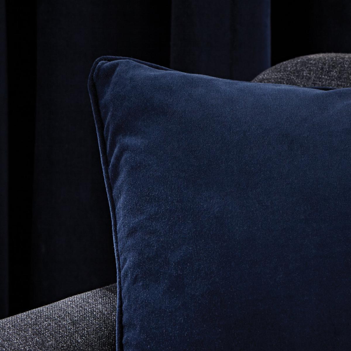 Peyton Indigo Pencil Pleat Curtains Blue – image 6