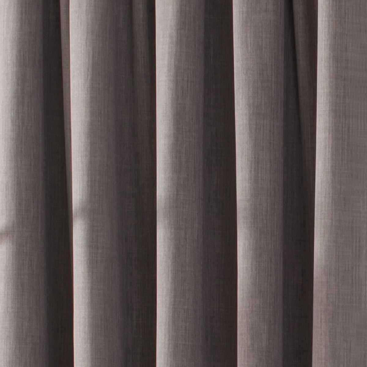 Solar Stone Blackout Pencil Pleat Curtains Brown – image 3