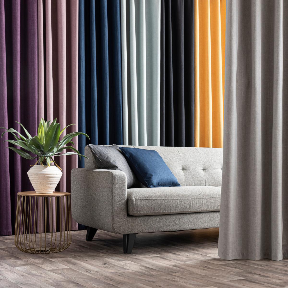 Solar Stone Blackout Pencil Pleat Curtains Brown – image 7