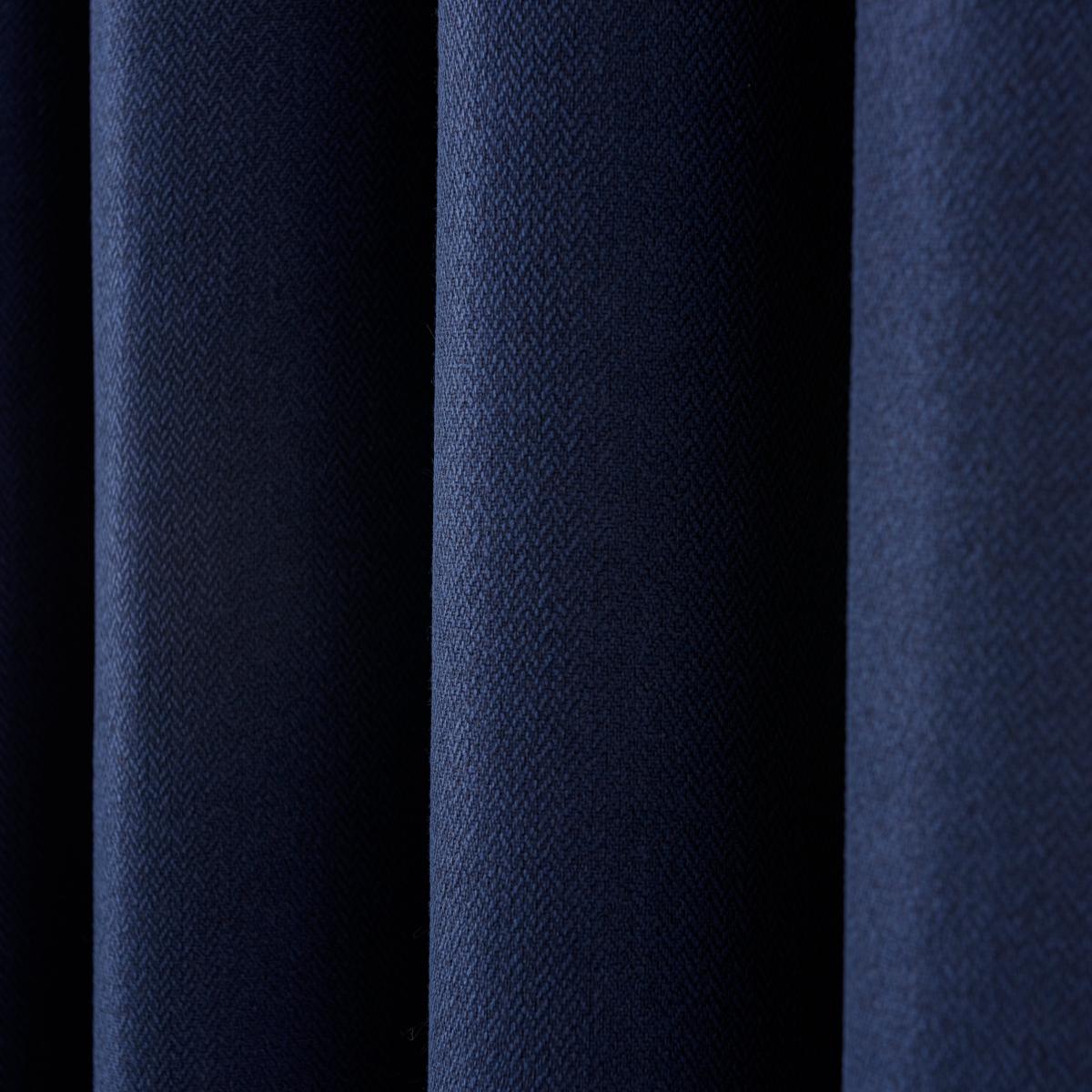 Libra Washable Blackout Pencil Pleat Curtains Navy (Blue) – image 3