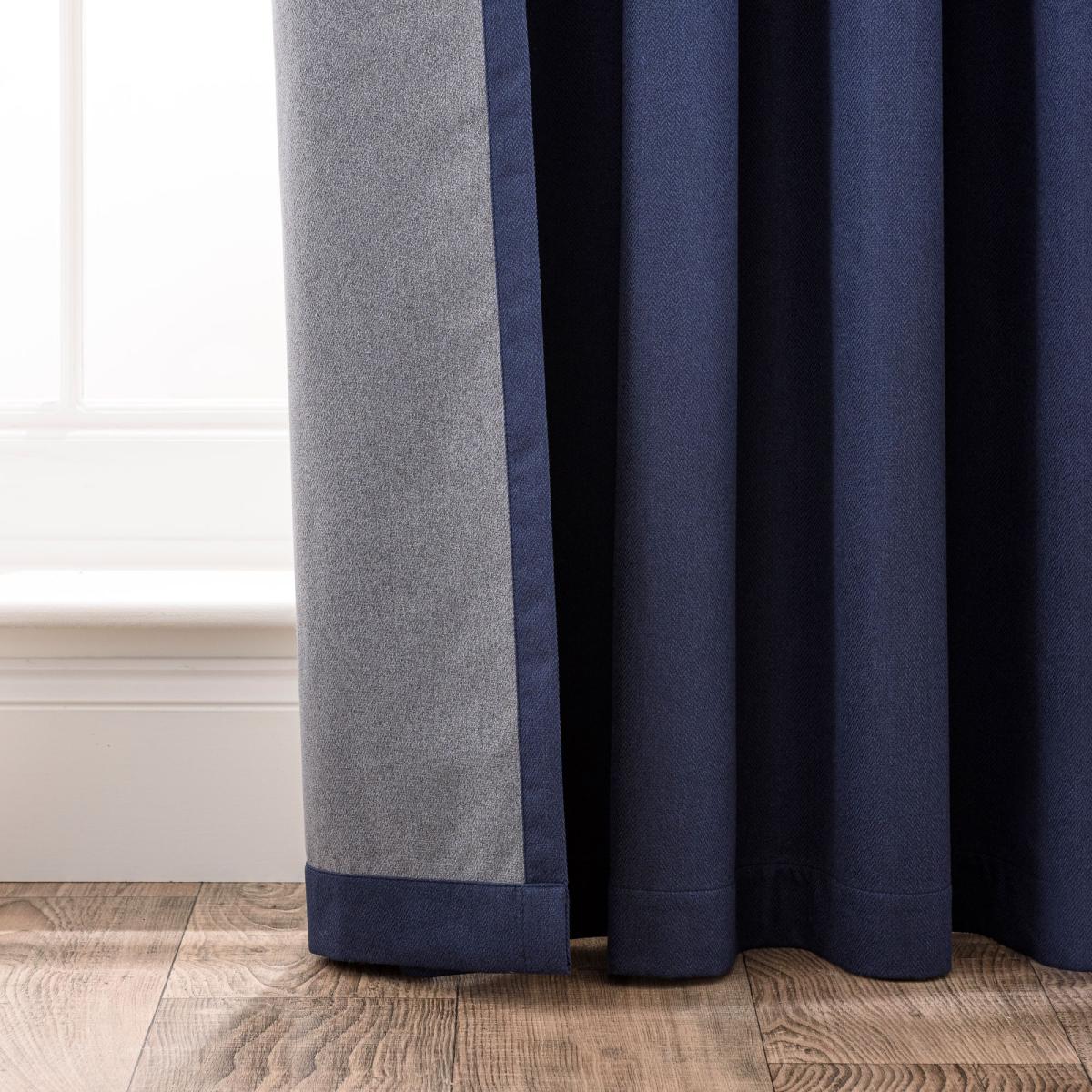 Libra Washable Blackout Pencil Pleat Curtains Navy (Blue) – image 6