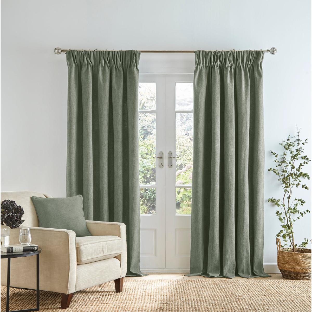 Wynter Sage Pencil Pleat Curtains Sage – image 2
