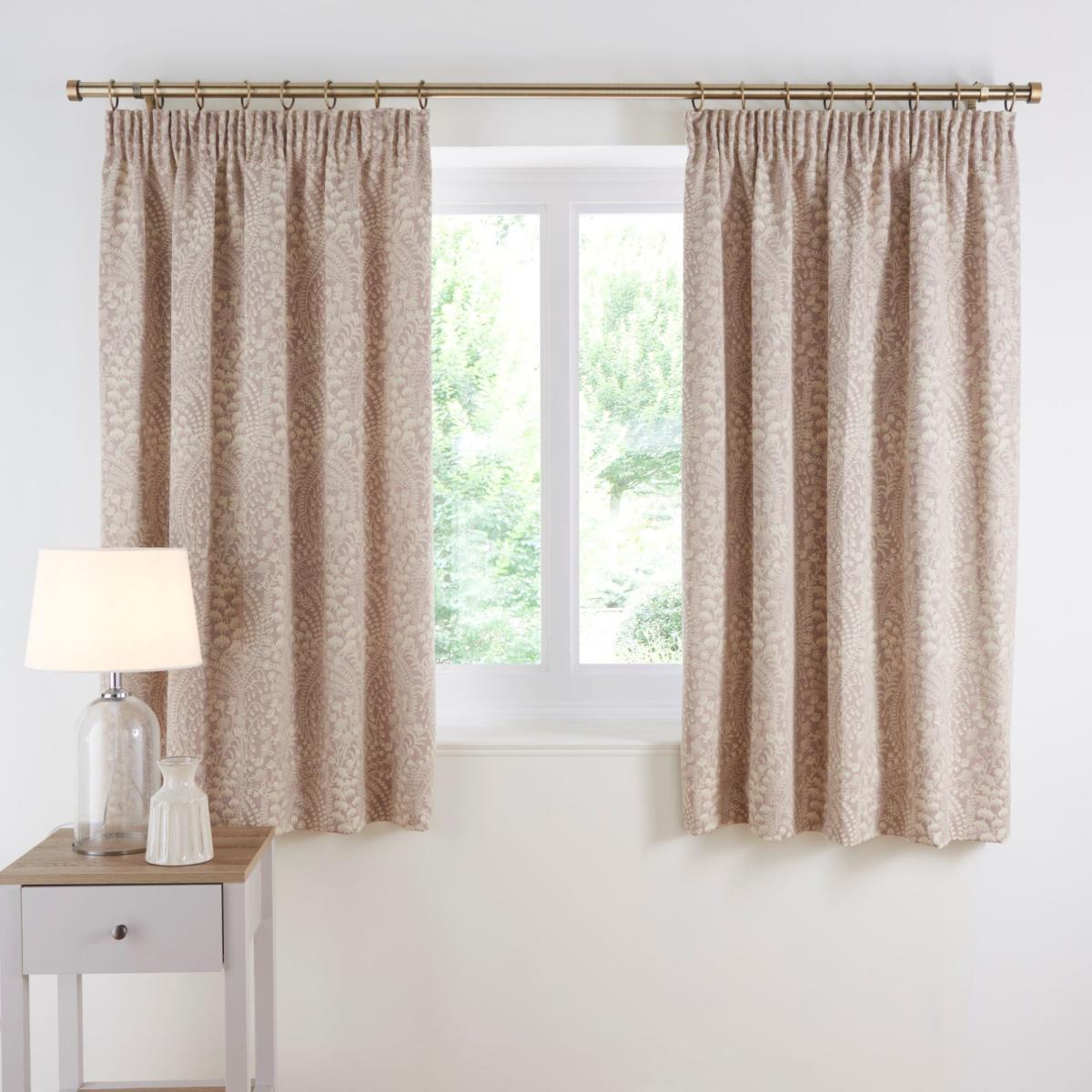 Spring Flowers Natural Pencil Pleat Curtains Natural – image 5