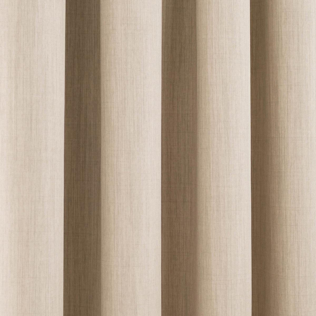 Solar Ecru Blackout Pencil Pleat Curtains Brown – image 3