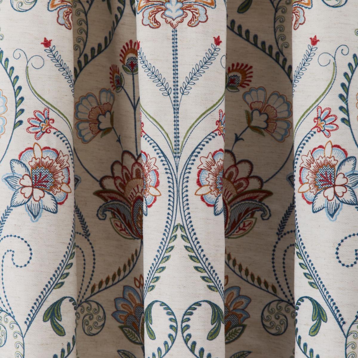 Evelyn Natural Pencil Pleat Curtains Natural – image 3
