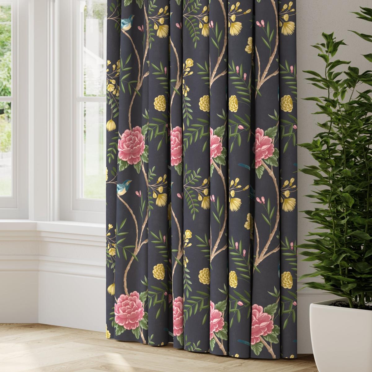 Maximalist Wagtail Made to Measure Curtains Wagtail Slate – image 2