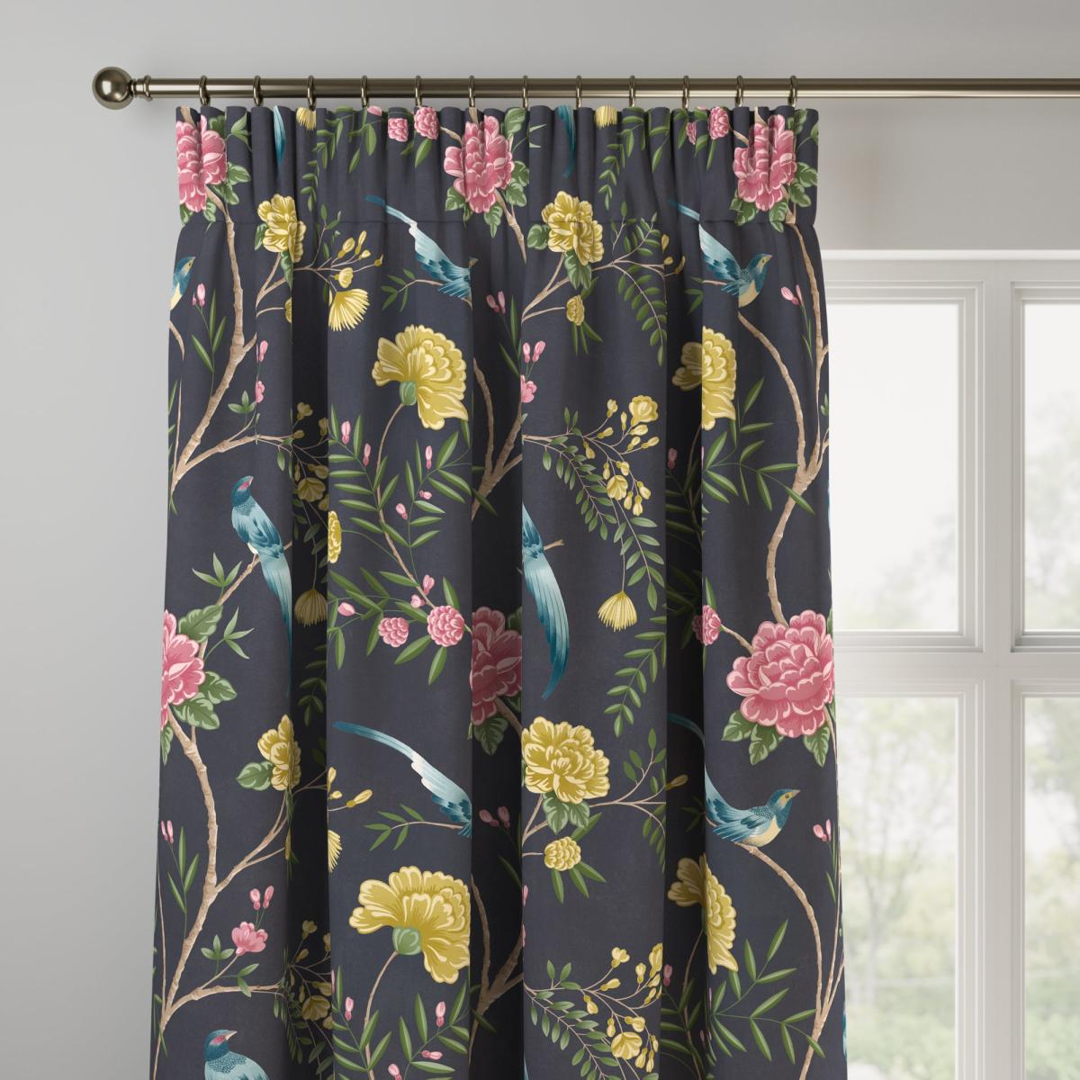 Maximalist Wagtail Made to Measure Curtains Wagtail Slate – image 3
