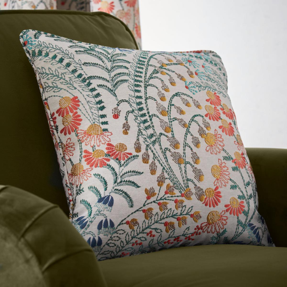 Botanica Pencil Pleat Curtains Orange – image 6