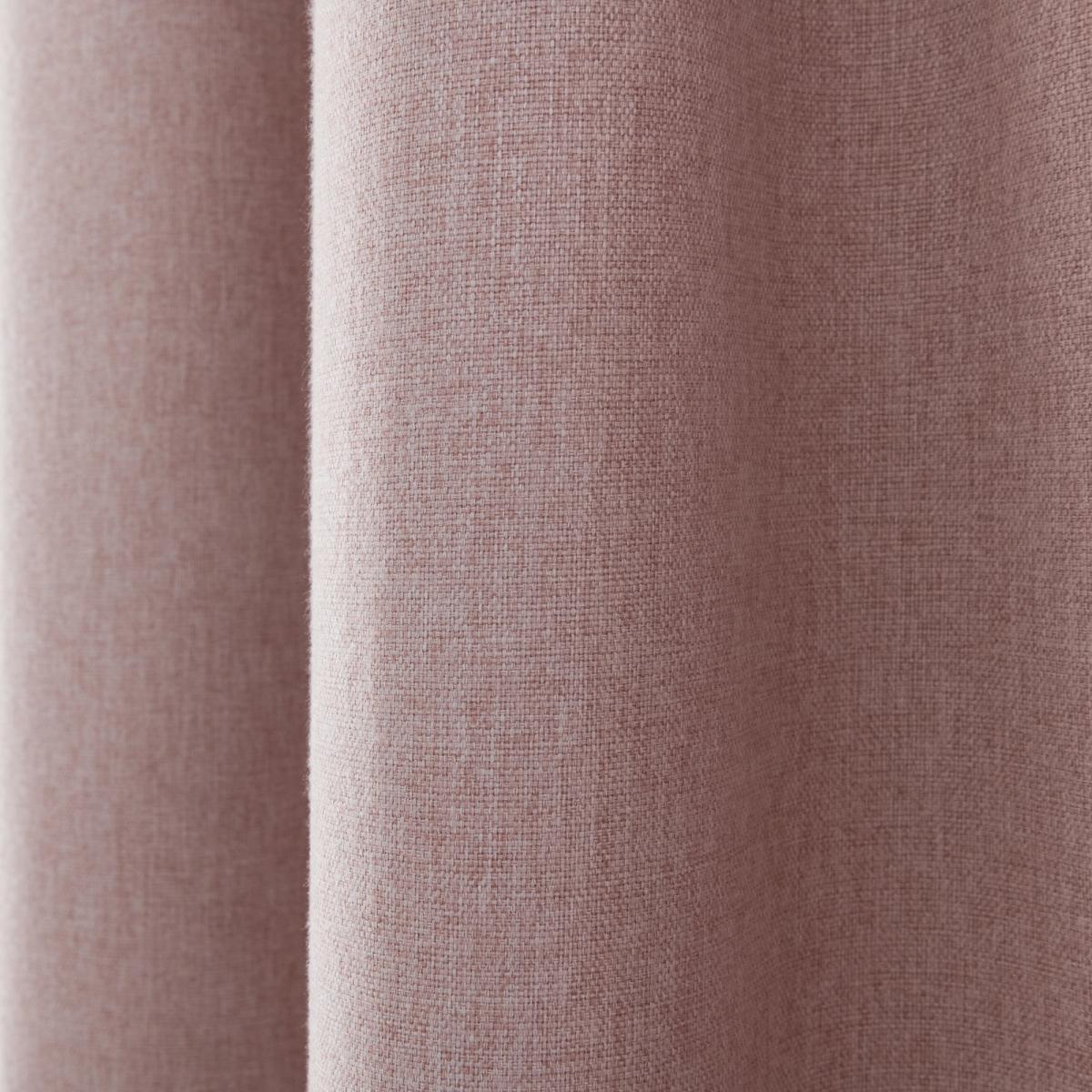 Luna Brushed Blush Blackout Pencil Pleat Curtains Blush Pink – image 5