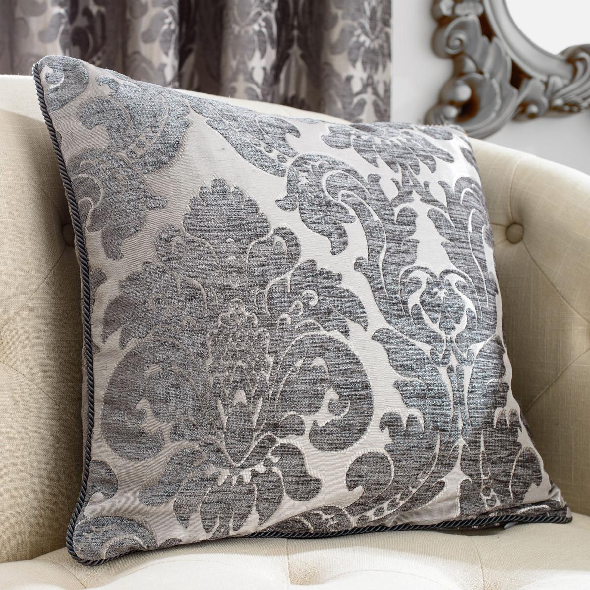 Versailles Charcoal Pencil Pleat Curtains Grey – image 6