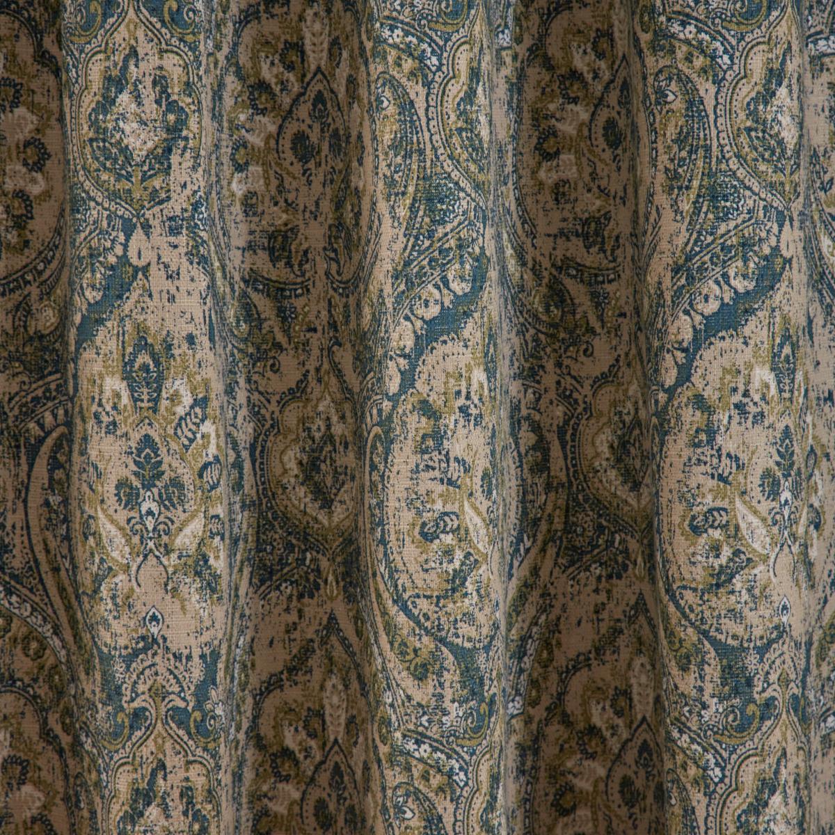 Bracewell Pencil Pleat Curtains Teal Teal (Blue) – image 3