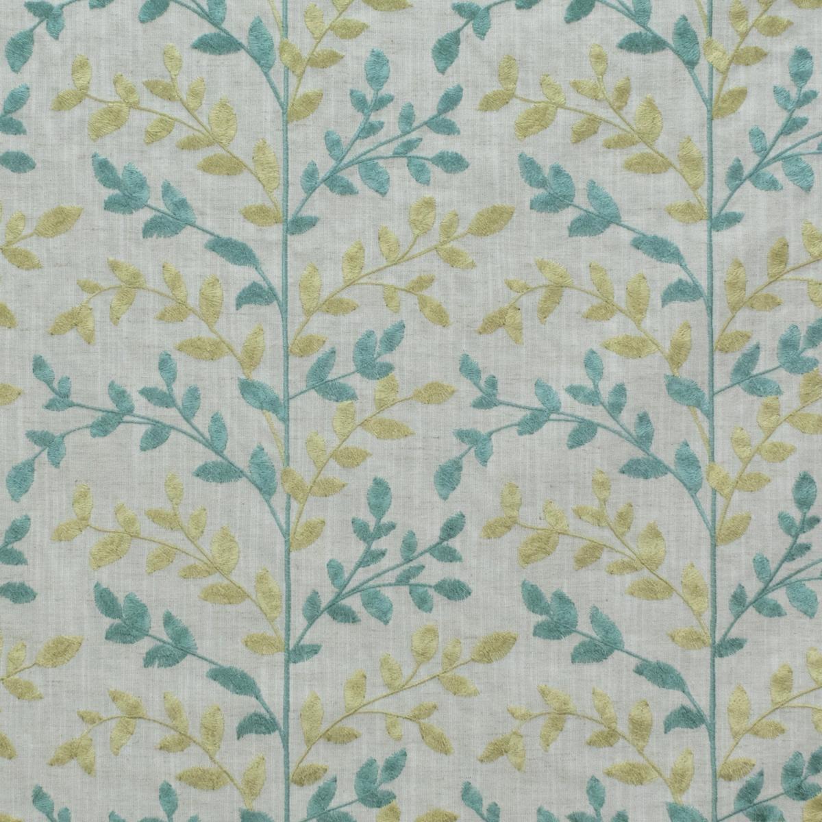 Heritage Zoe Made to Measure Curtains Zoe Sky and Light Goldenrod – image 4
