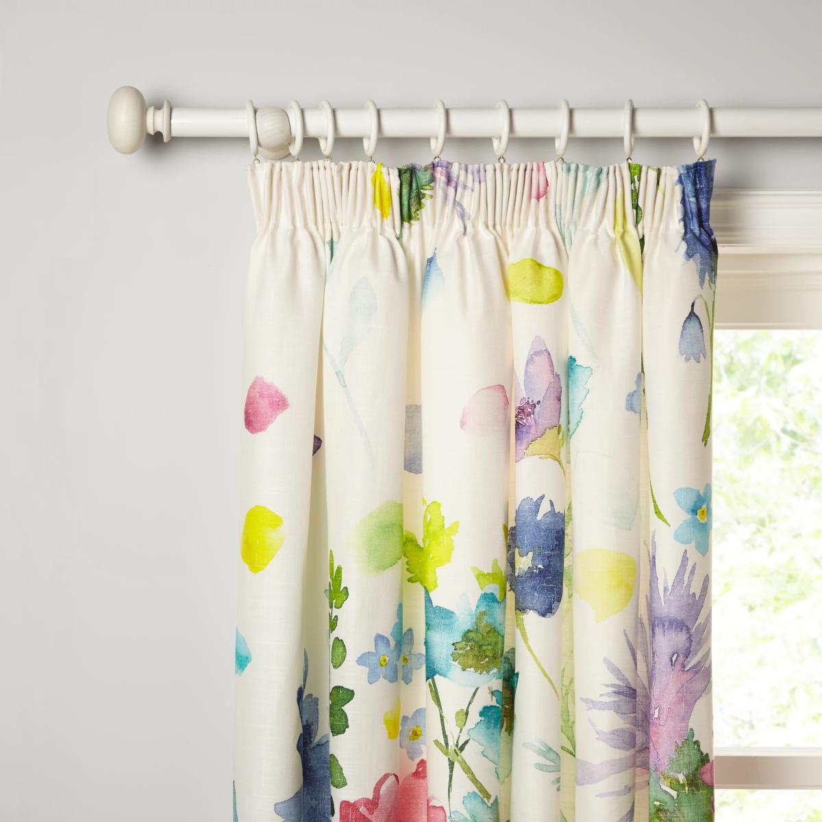 bluebellgray Tetbury Pair Lined Pencil Pleat Curtains, Multi – image 4