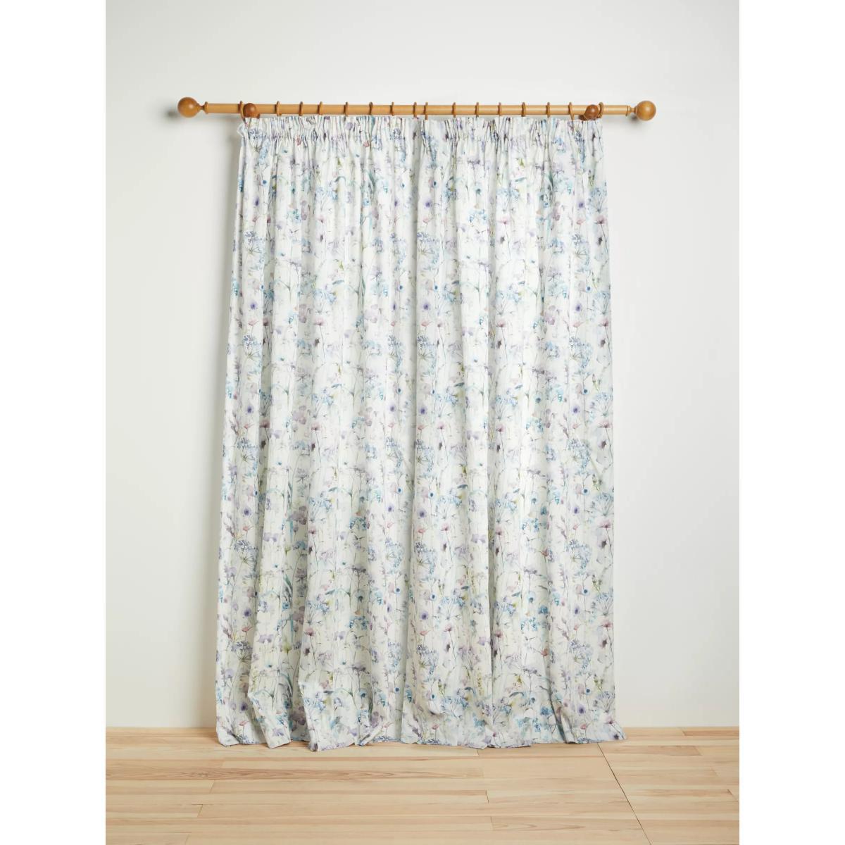 Voyage Colby Pair Lined Pencil Pleat Curtains, Violet – image 3