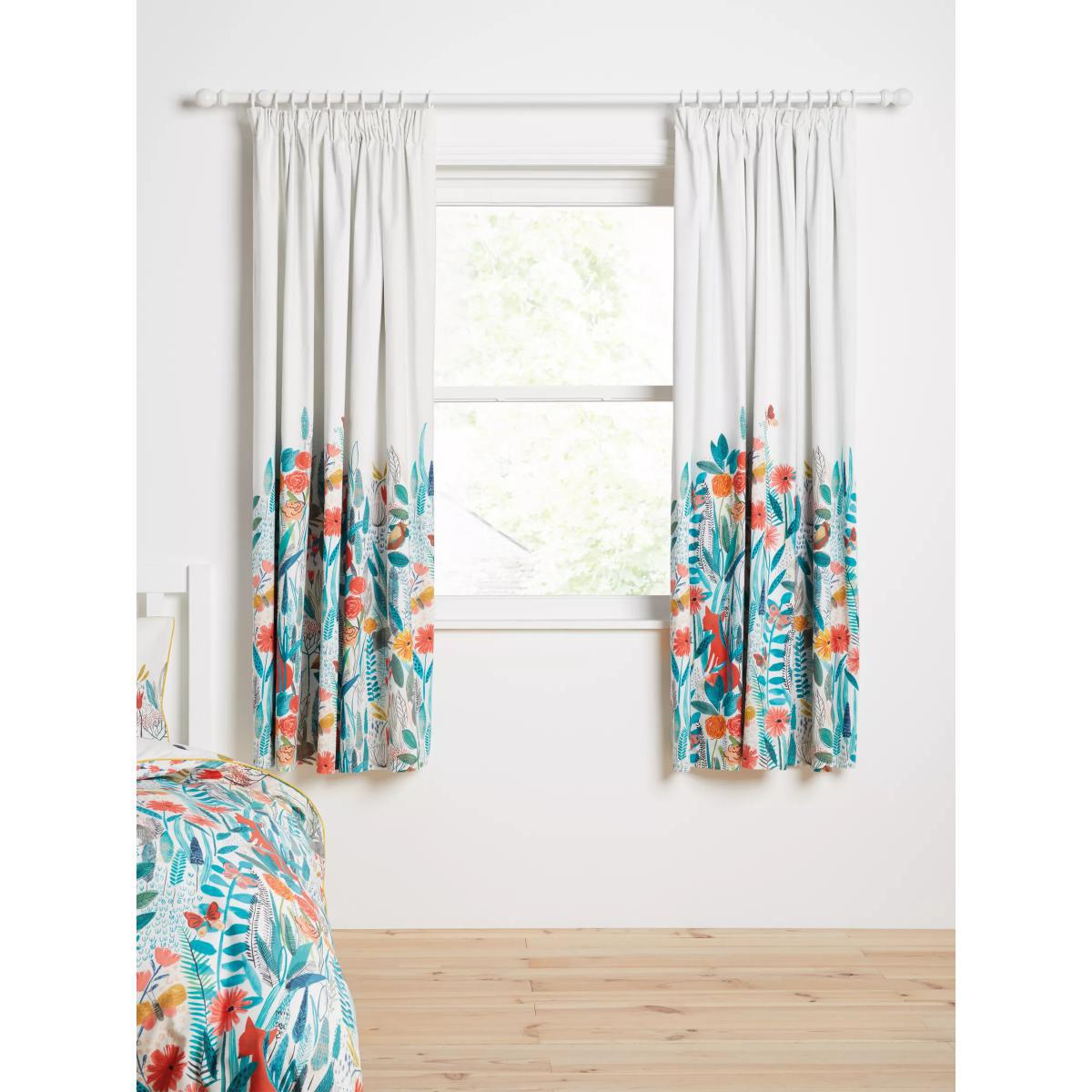 Harlequin Hide and Seek Pencil Pleat Blackout Lined Children's Curtains, Multi – image 2