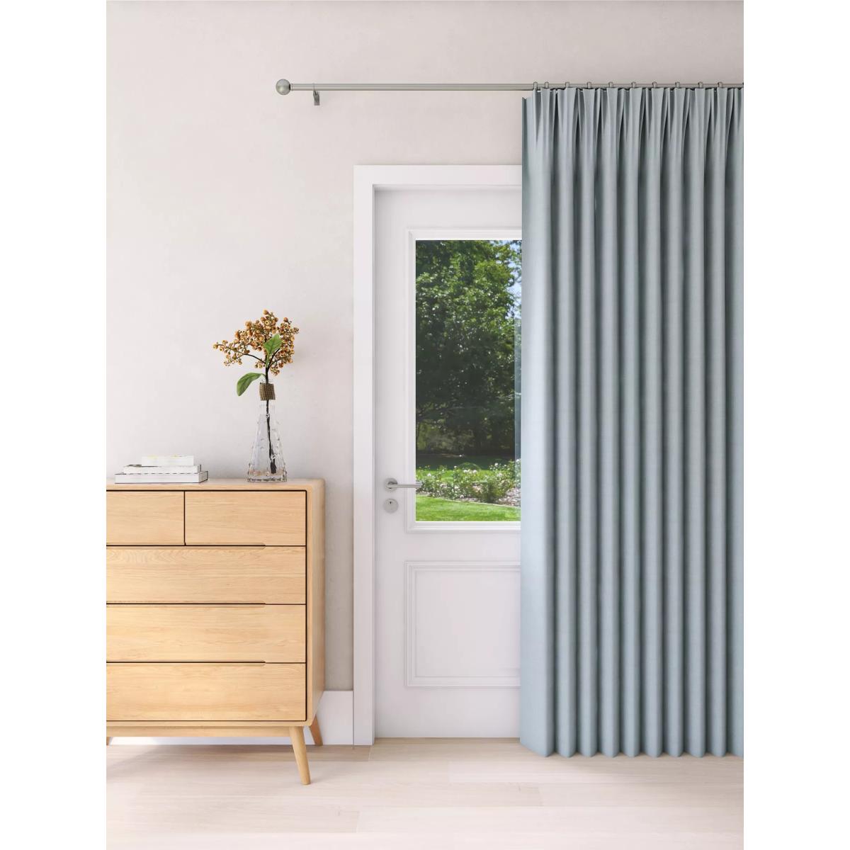 John Lewis & Partners Textured Weave Recycled Polyester Pencil Pleat Door Curtain – image 2