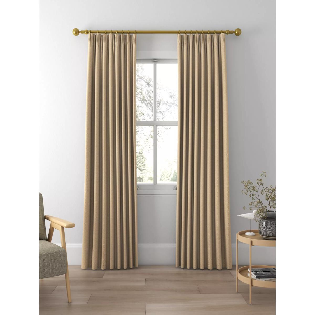 John Lewis & Partners Herringbone Pair Lined Pencil Pleat Curtains – image 2