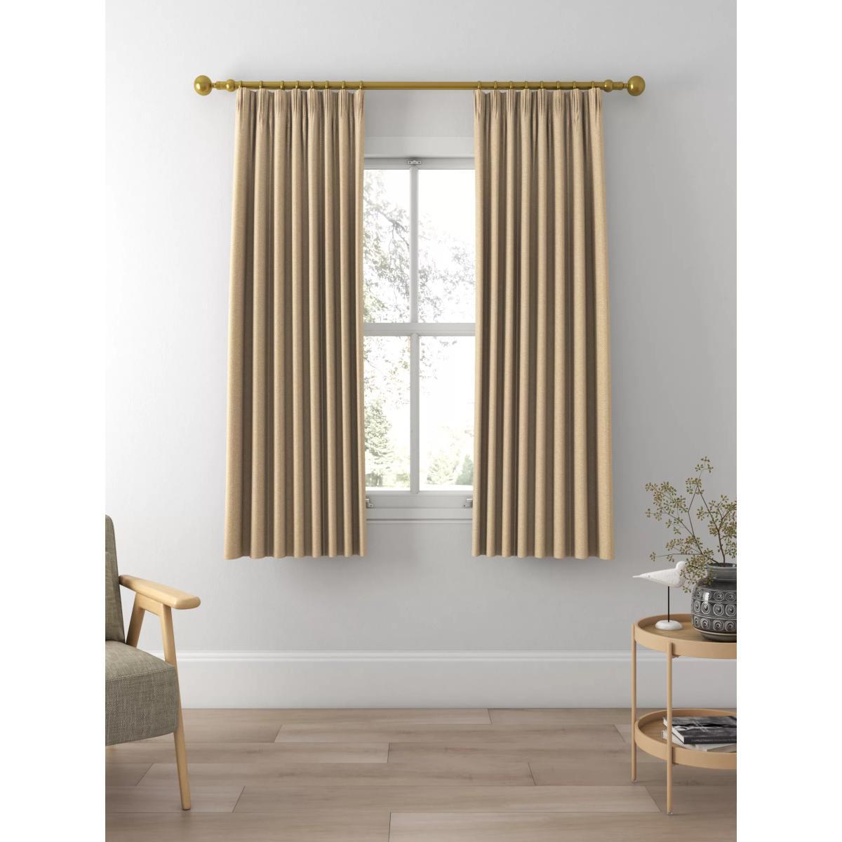John Lewis & Partners Herringbone Pair Lined Pencil Pleat Curtains – image 3