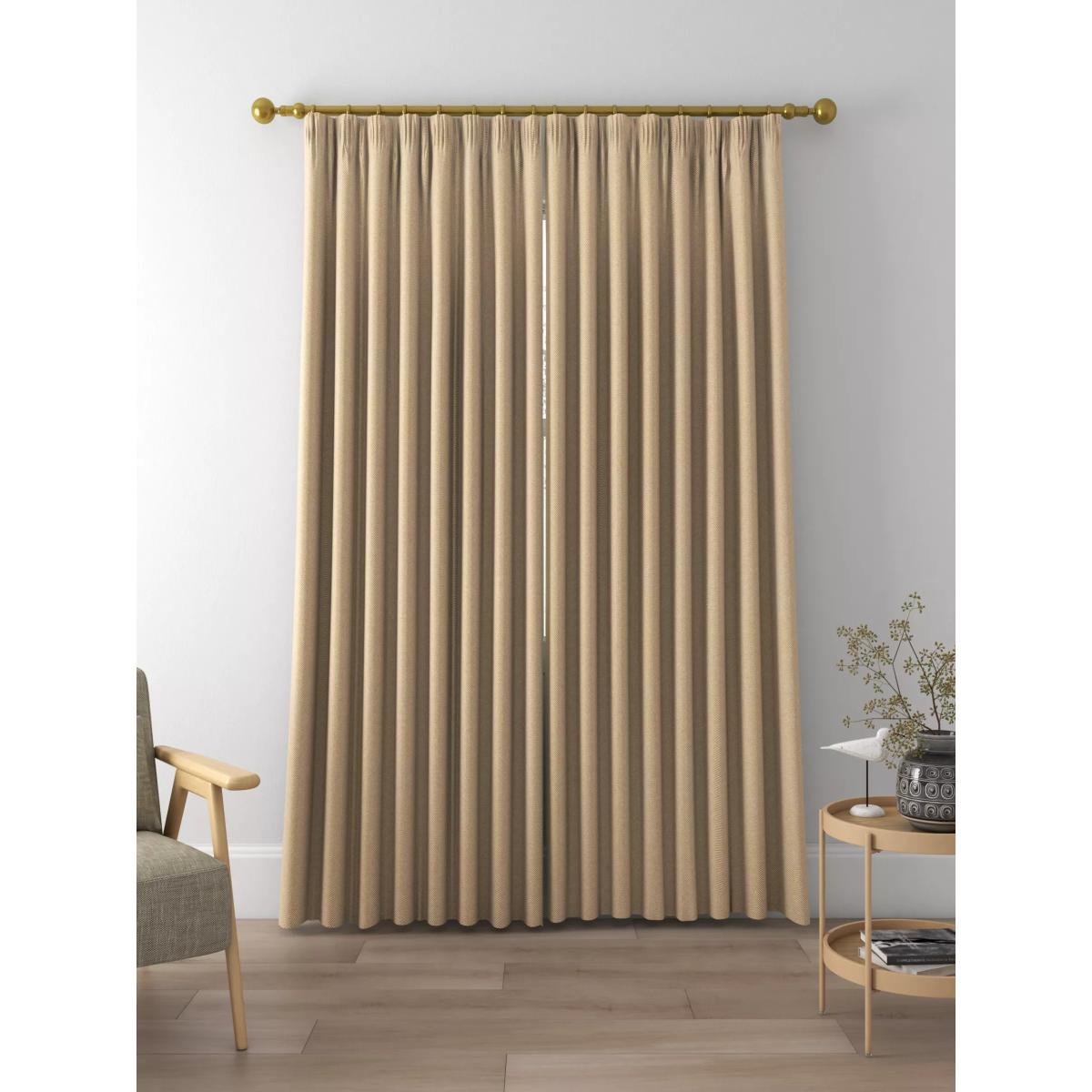 John Lewis & Partners Herringbone Pair Lined Pencil Pleat Curtains – image 4