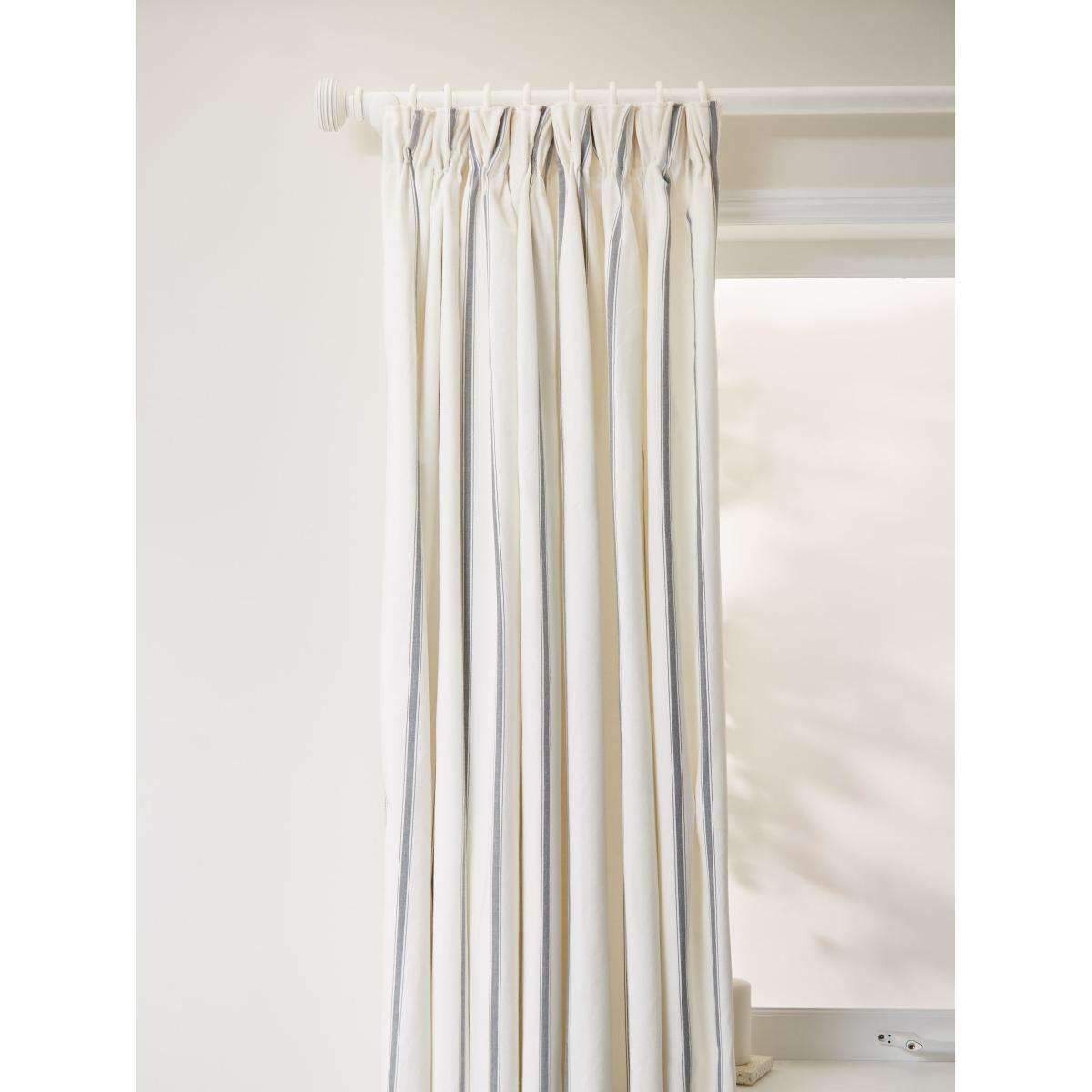 John Lewis & Partners Padstow Stripe Pair Lined Pencil Pleat Curtains – image 2