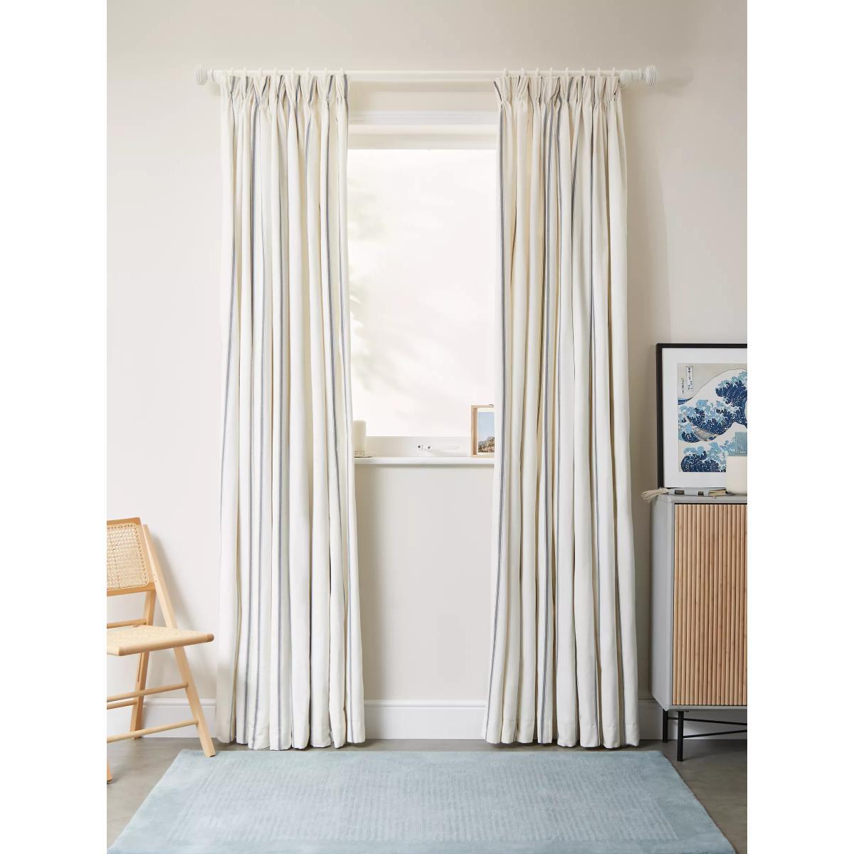 John Lewis & Partners Padstow Stripe Pair Lined Pencil Pleat Curtains – image 3