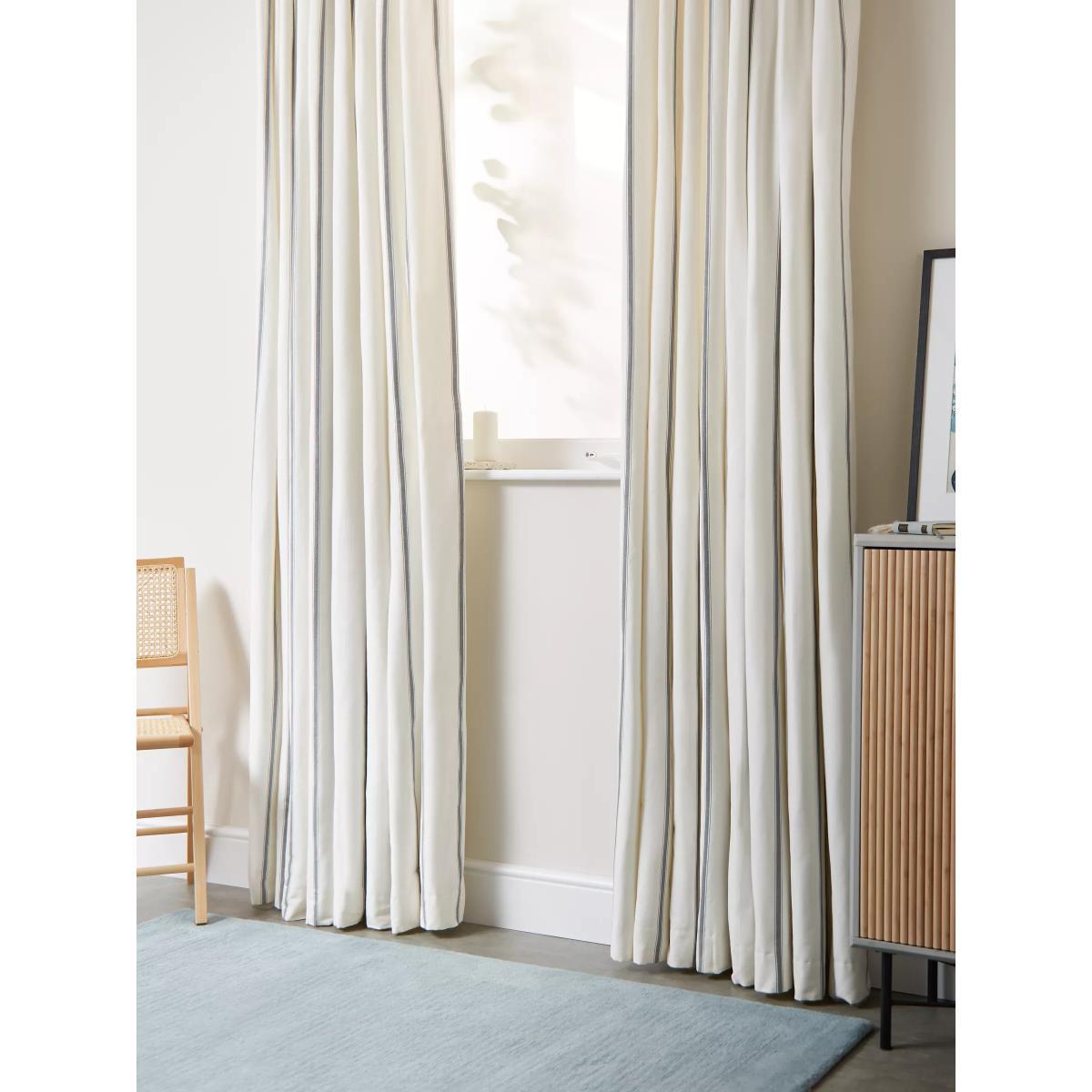 John Lewis & Partners Padstow Stripe Pair Lined Pencil Pleat Curtains – image 4