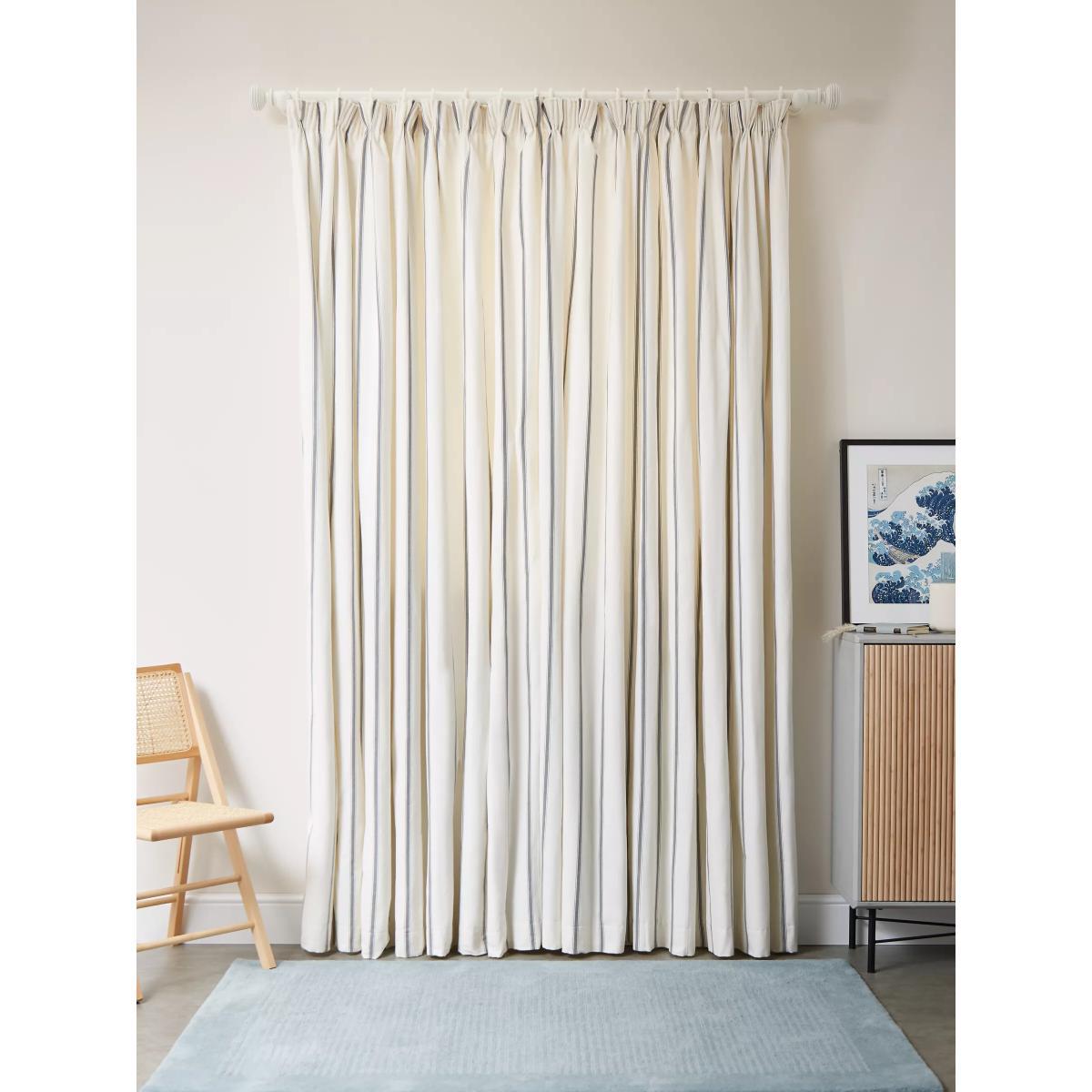 John Lewis & Partners Padstow Stripe Pair Lined Pencil Pleat Curtains – image 5
