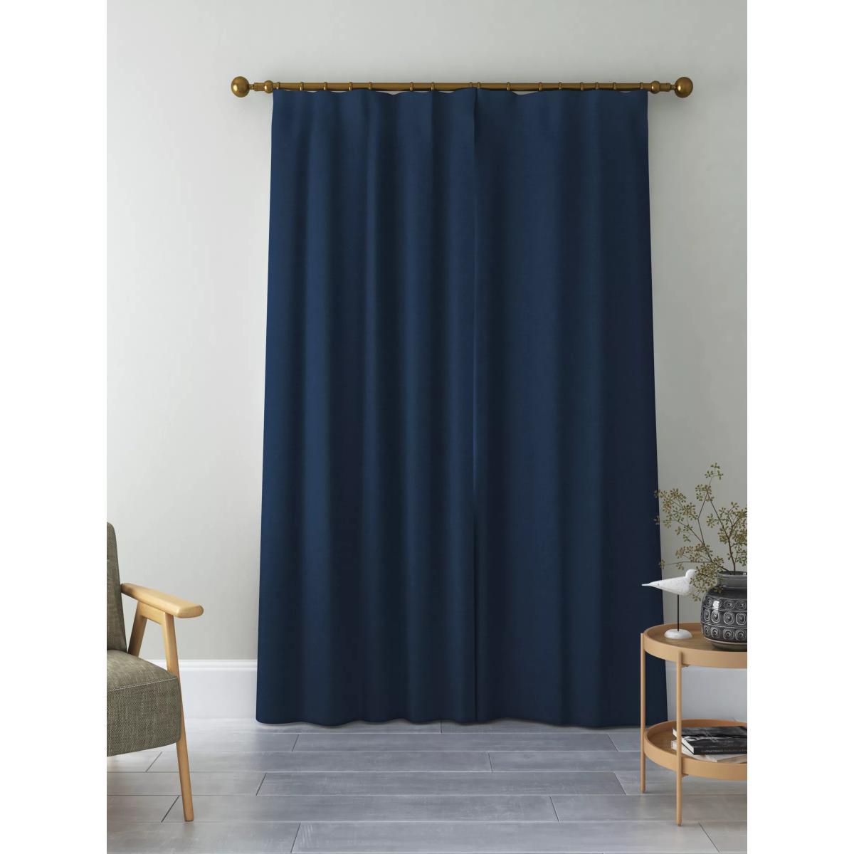 John Lewis & Partners Faux Silk Slub Pair Blackout Lined Pencil Pleat Curtains – image 9