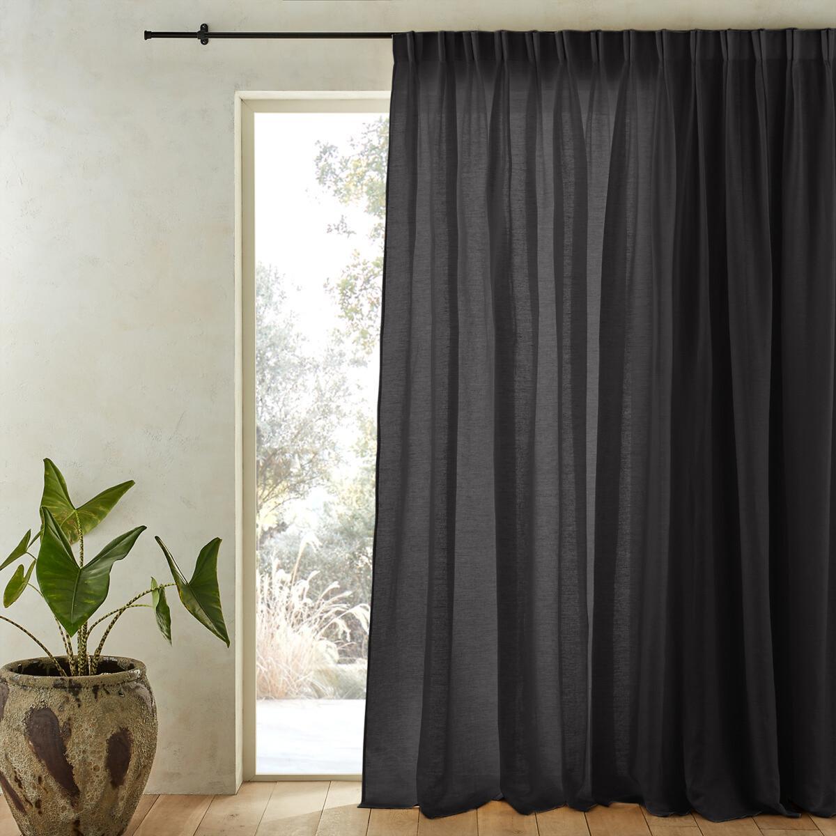 Colin Pure Linen Curtain with Flemish Pleats – image 2