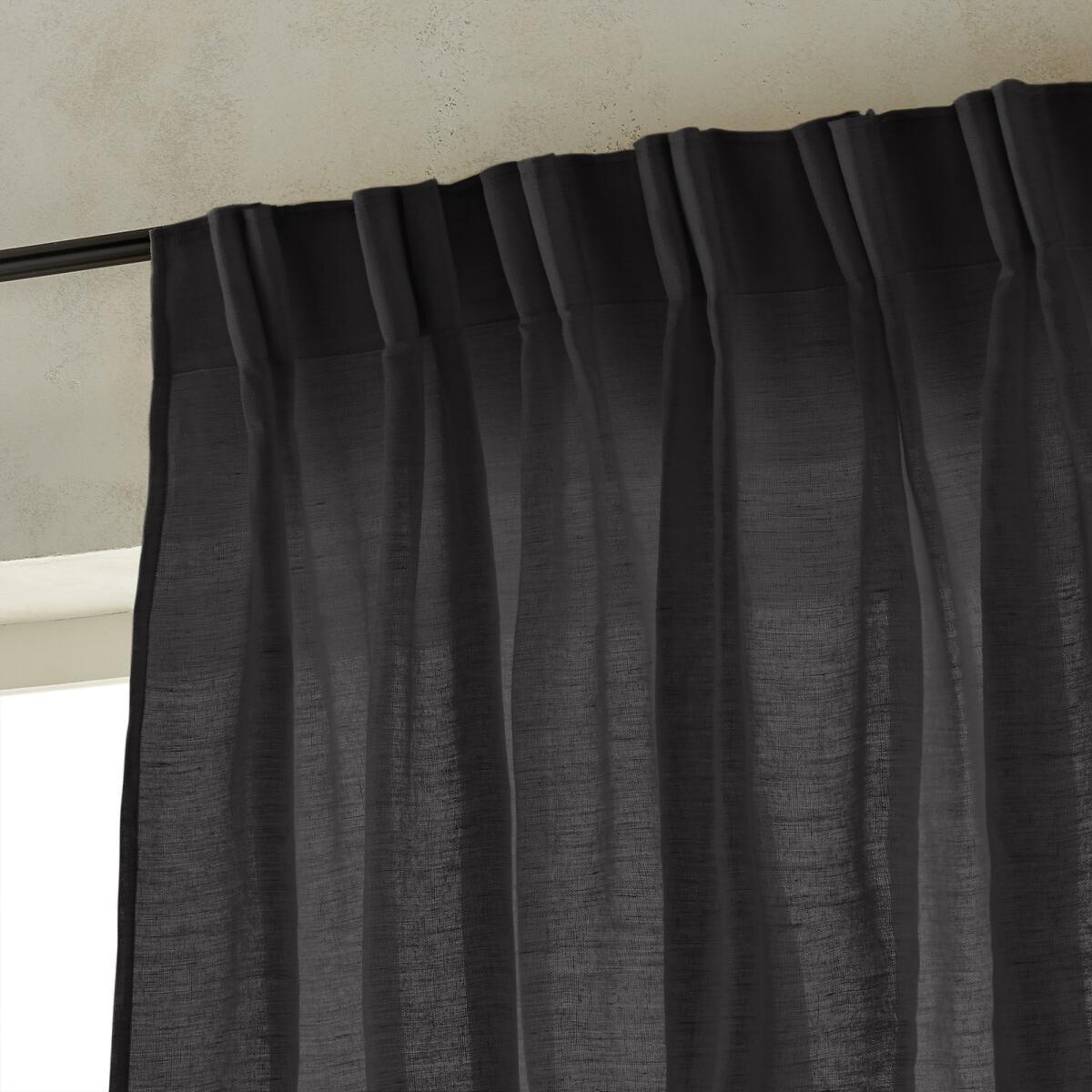 Colin Pure Linen Curtain with Flemish Pleats – image 3