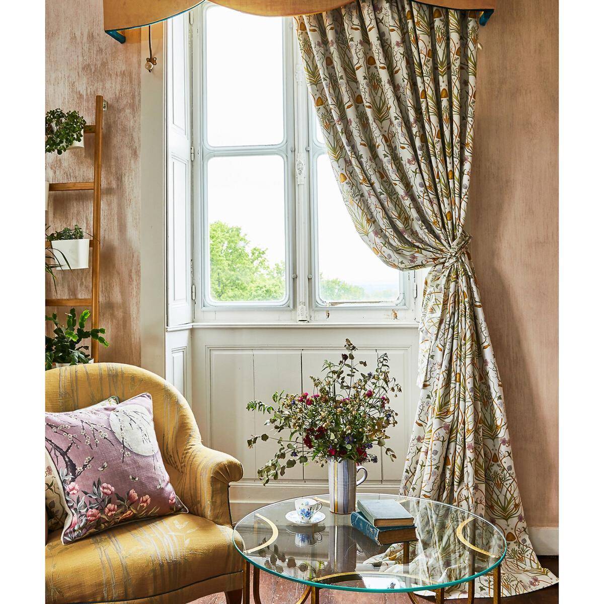 Potagerie Print Cream Tape Curtain – image 3