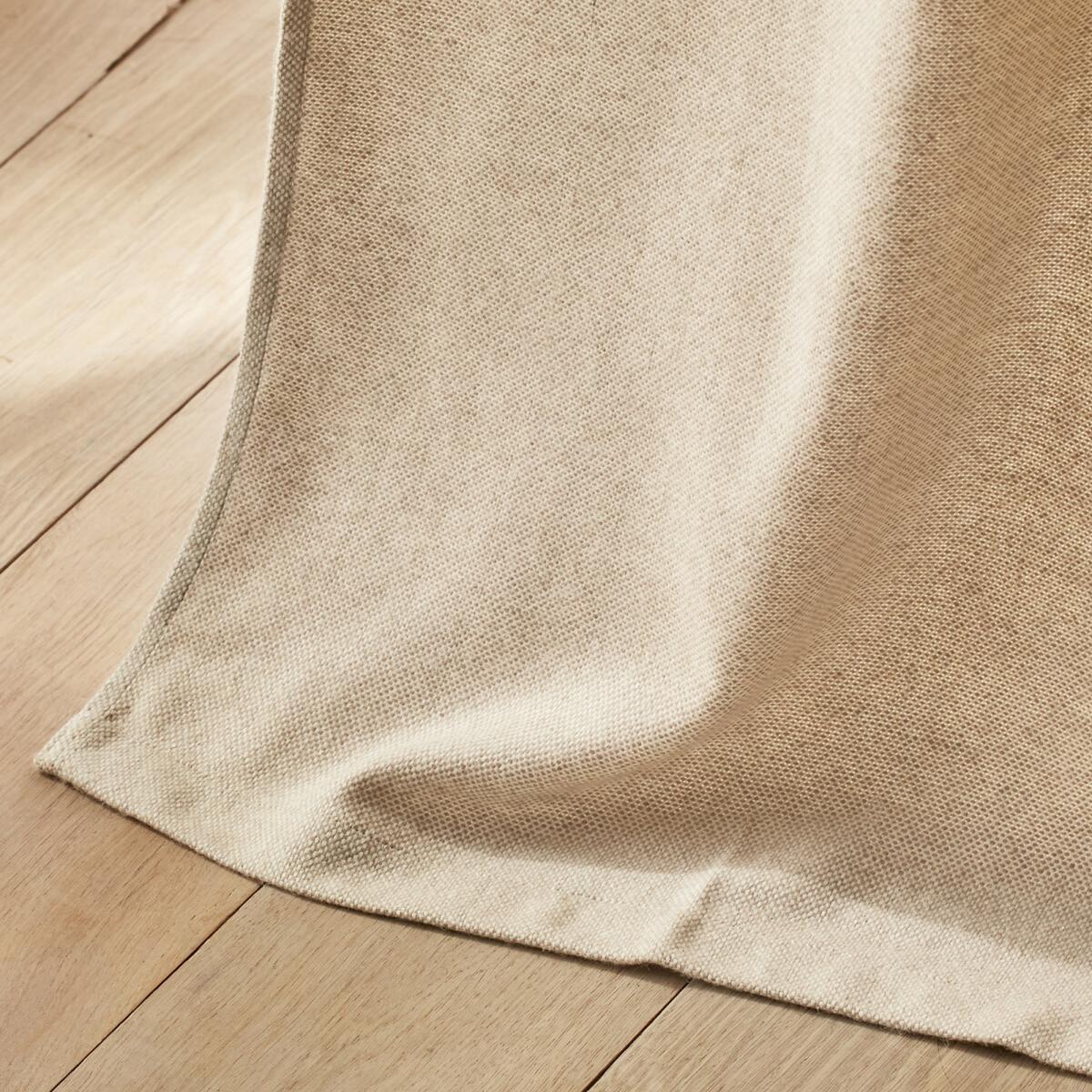 Nelson Tweed-Look Leather Tab Single Curtain – image 3