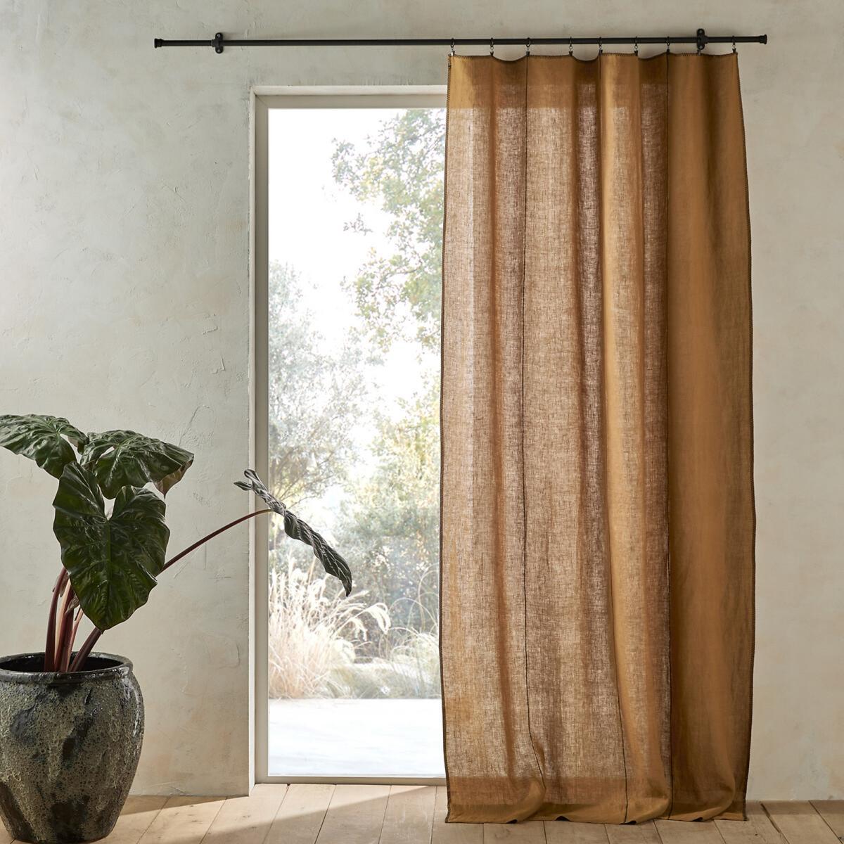 Tojos Washed Linen Single Curtain – image 1