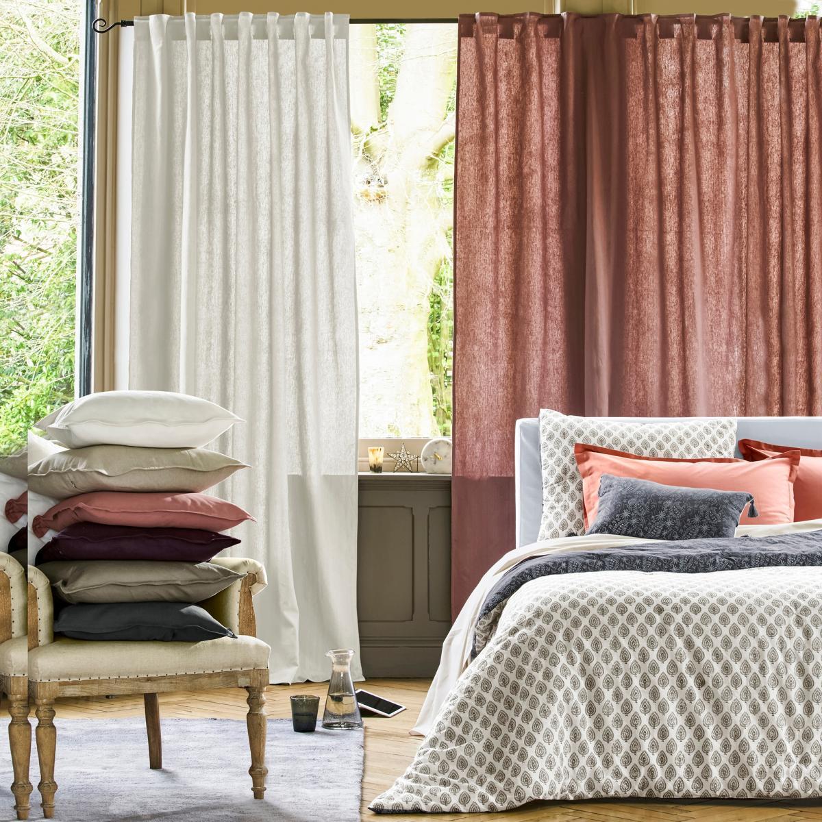 Taima Linen/Cotton Concealed Tab Curtain – image 4
