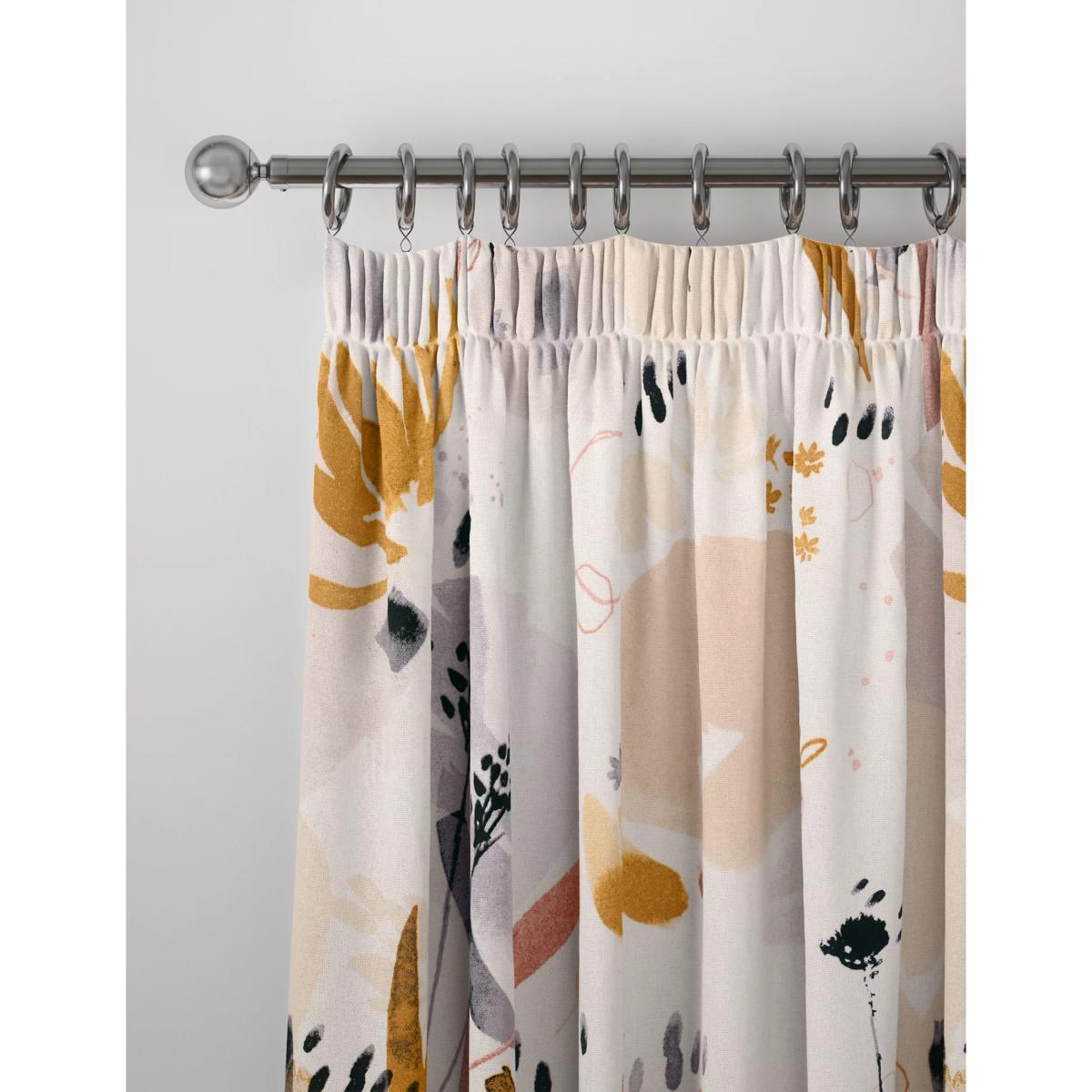 M&S Madeline Cotton Mix Pencil Pleat Curtains - EW54 - Cream Mix, Cream Mix – image 3