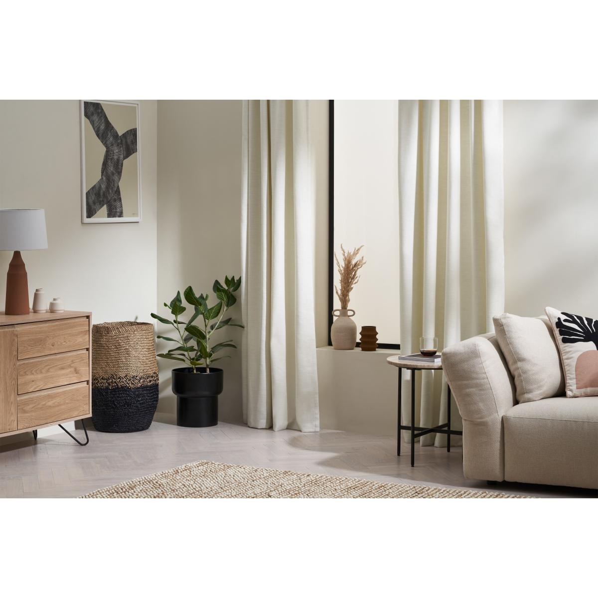 Elena Lined Pair of Curtains, 150 x 260 cm, White – image 3
