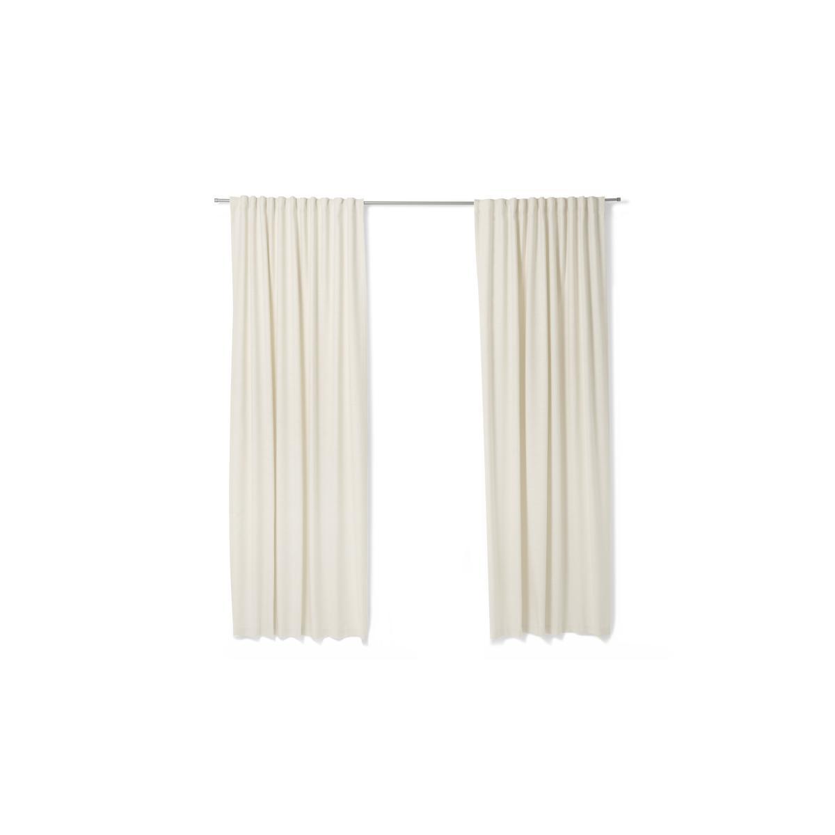Elena Lined Pair of Curtains, 150 x 260 cm, White – image 5