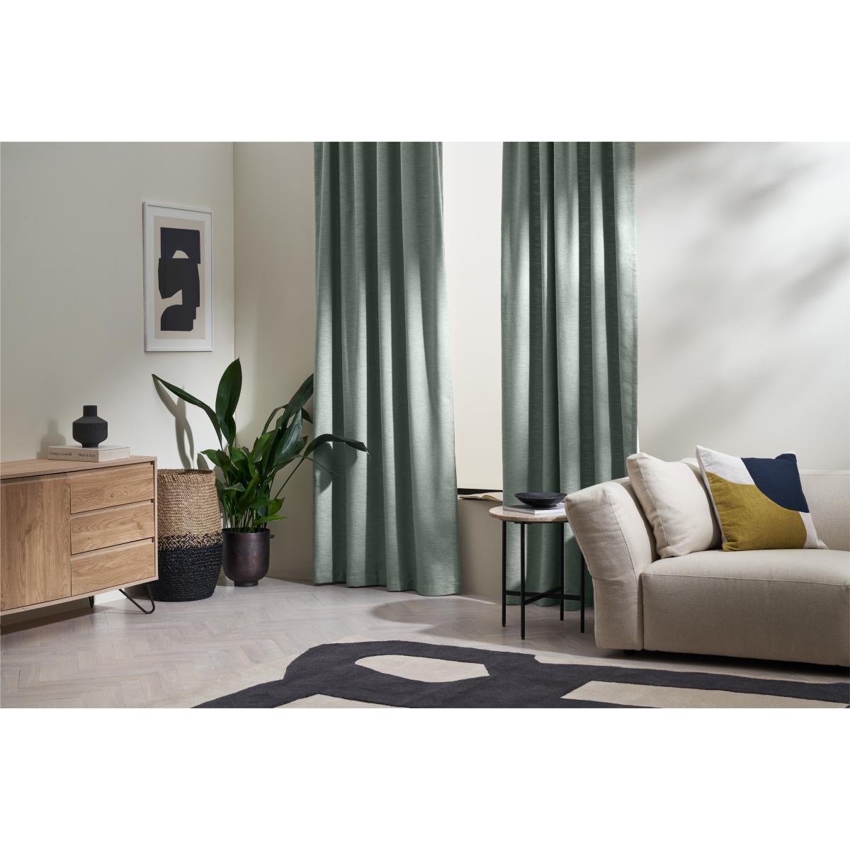 Elena Lined Pair of Curtains, 170 x 230 cm, Grey Blue – image 3