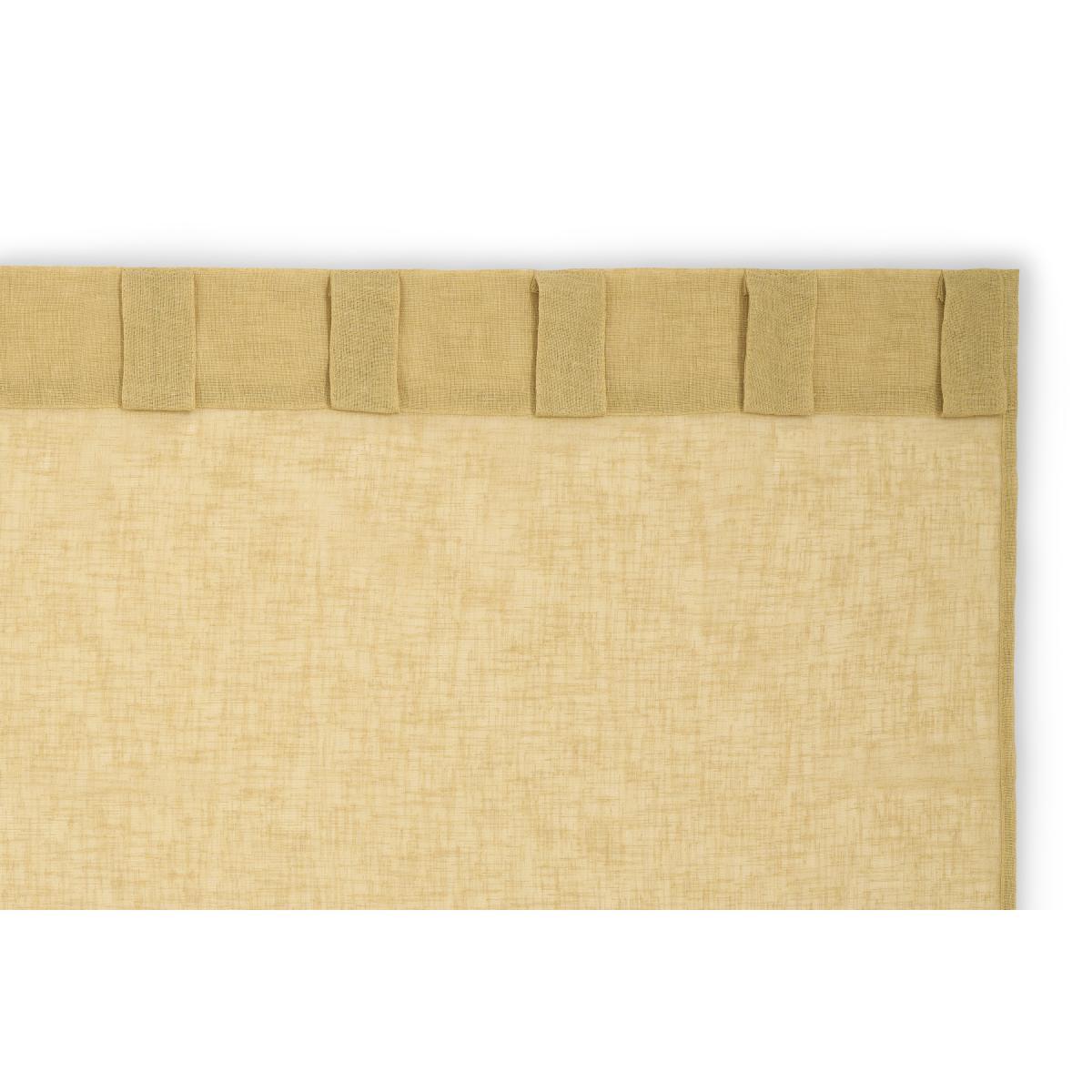 Mateu Sheer Linen Look Pair of Curtains, 140 x 260 cm, Mineral Yellow – image 7